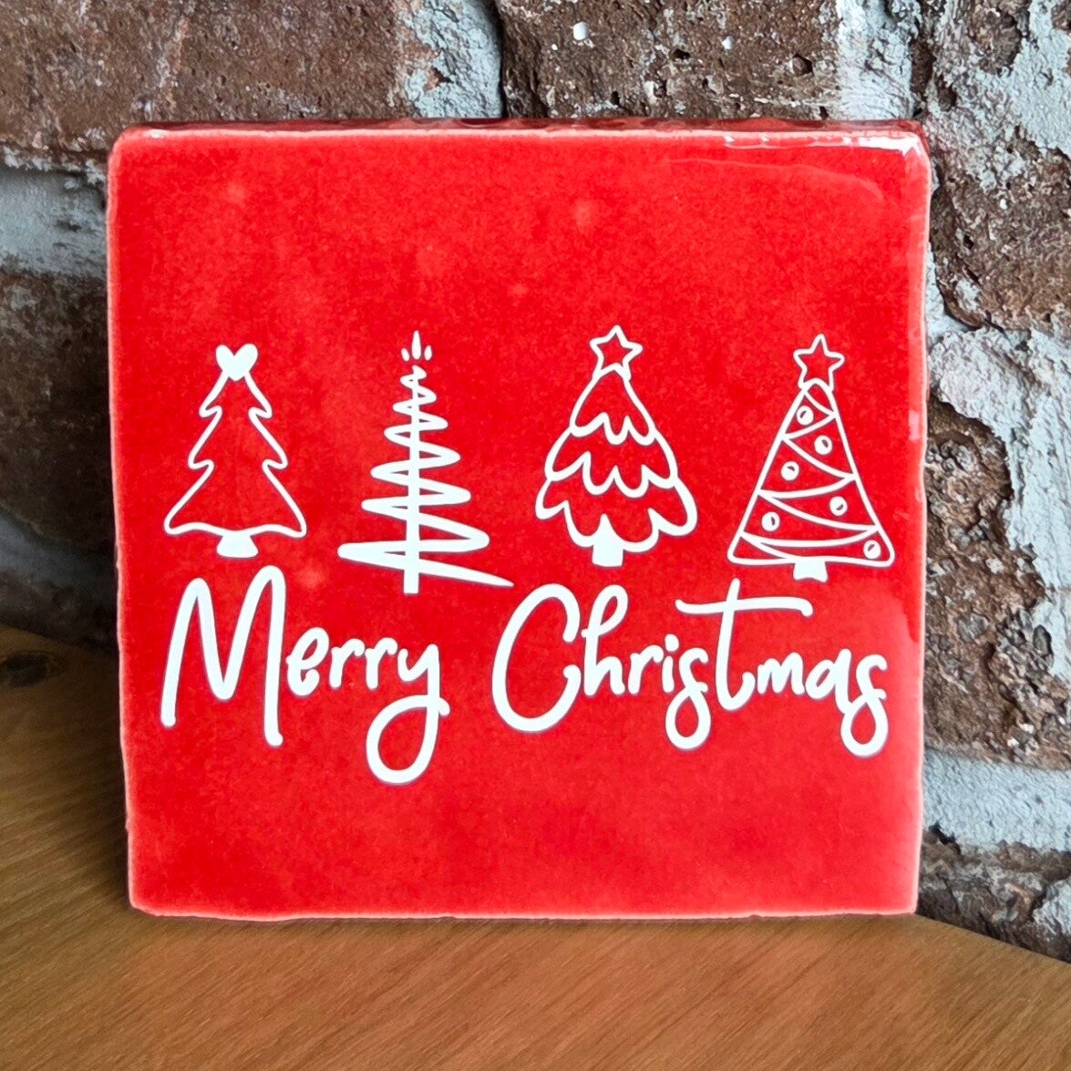 Tegeltje 'merry christmas'