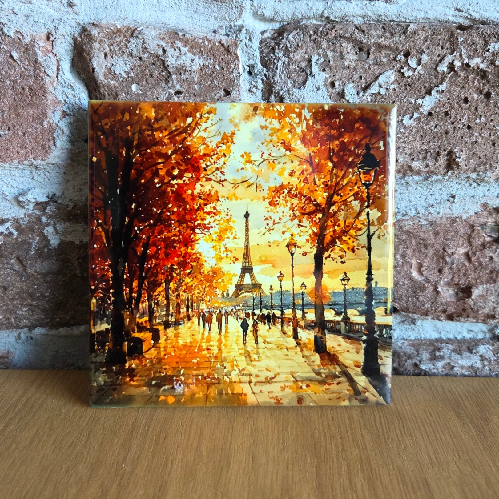 Tegeltje 'Herfst in Parijs'