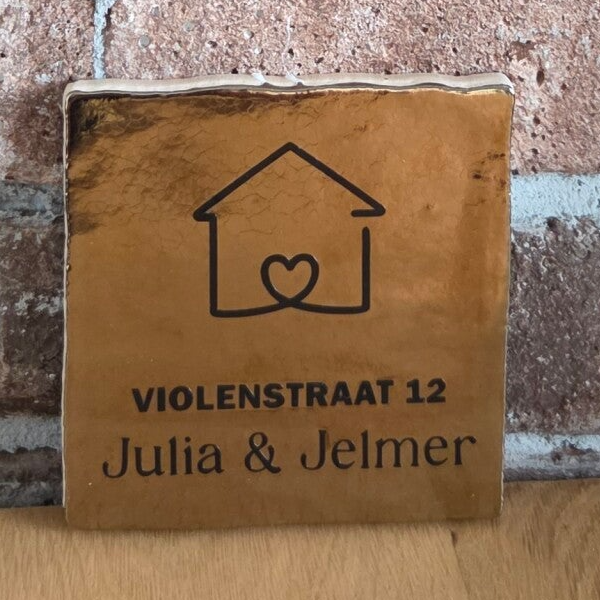 Tegeltje 'woning' (huis)