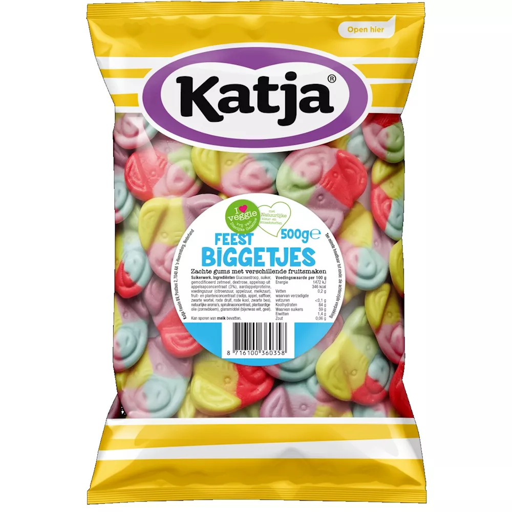 Katja Feest Biggetjes zak 500gr