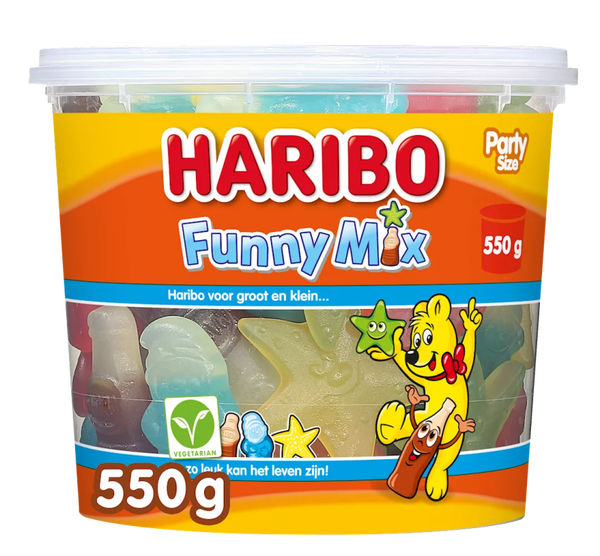 Haribo Funny Mix (Veggie) silo 550gr