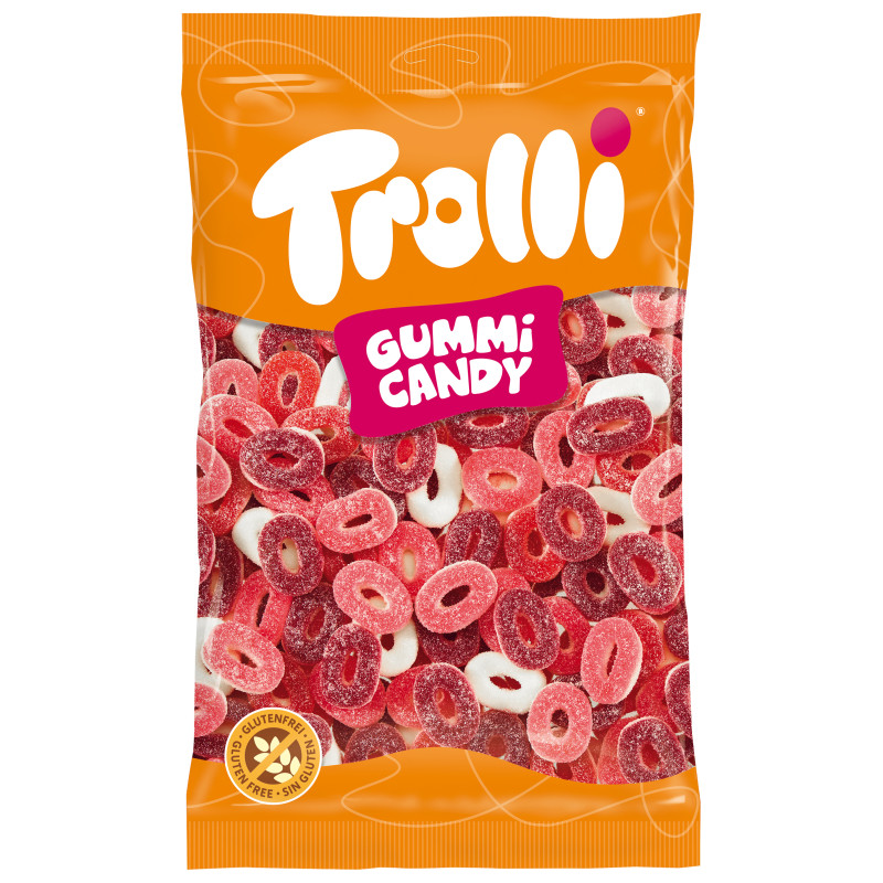 Trolli Mini Ringetjes met Rode Vruchten 1000g