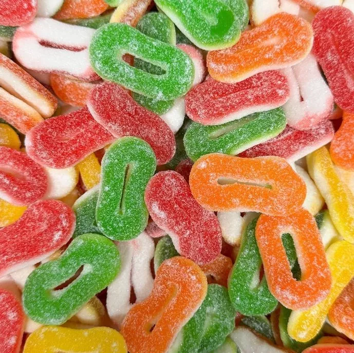 Damel GESUIKERDE FRUIT RINGEN 1kg