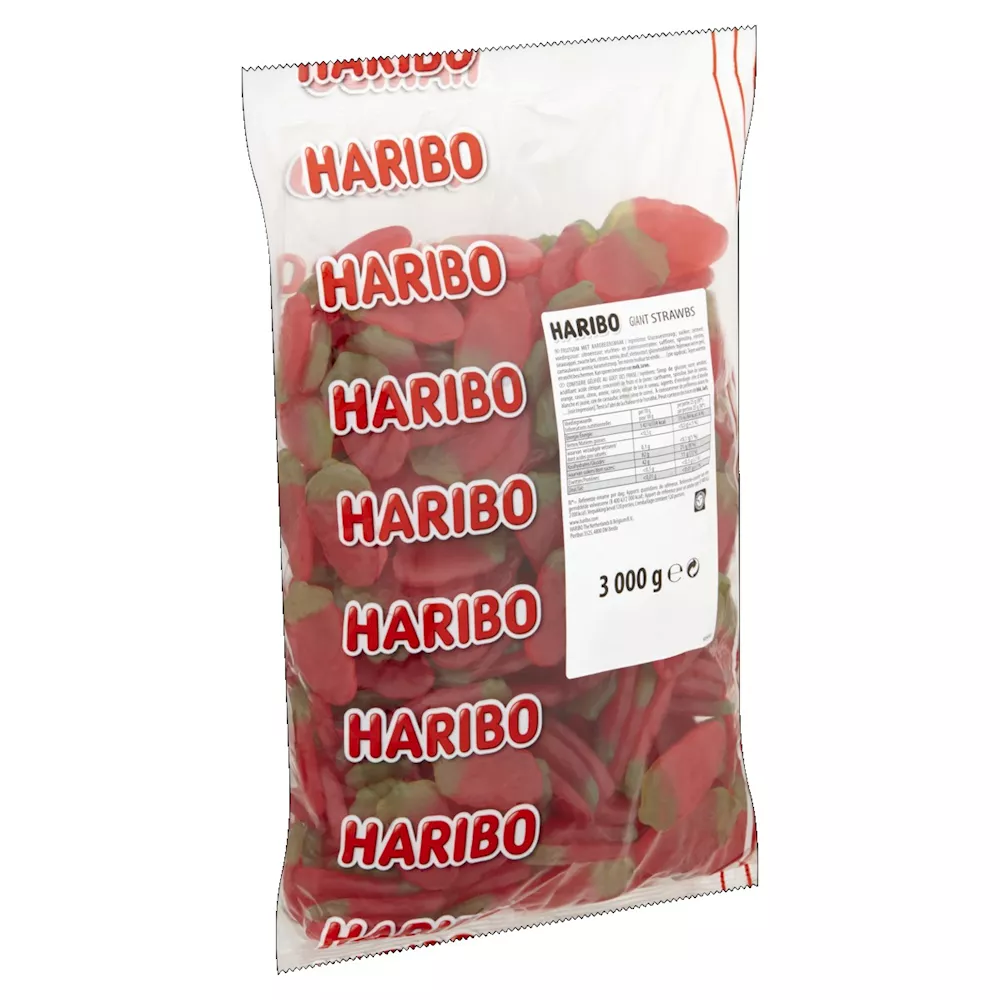 Haribo Aardbeien (Veggie) 3kg