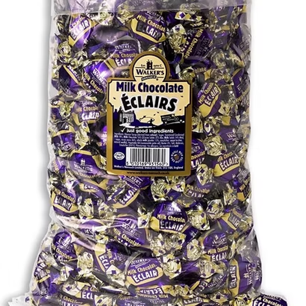 Walker eclairs melkchocolade gevuld 2,5kg