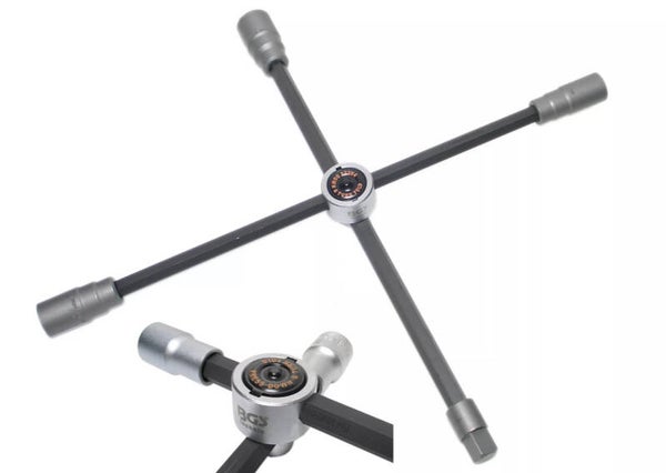 Vrachtwagen kruissleutel | vouwbaar | vierkant | 24 x 27 x 32 x 20 mm (3/4")