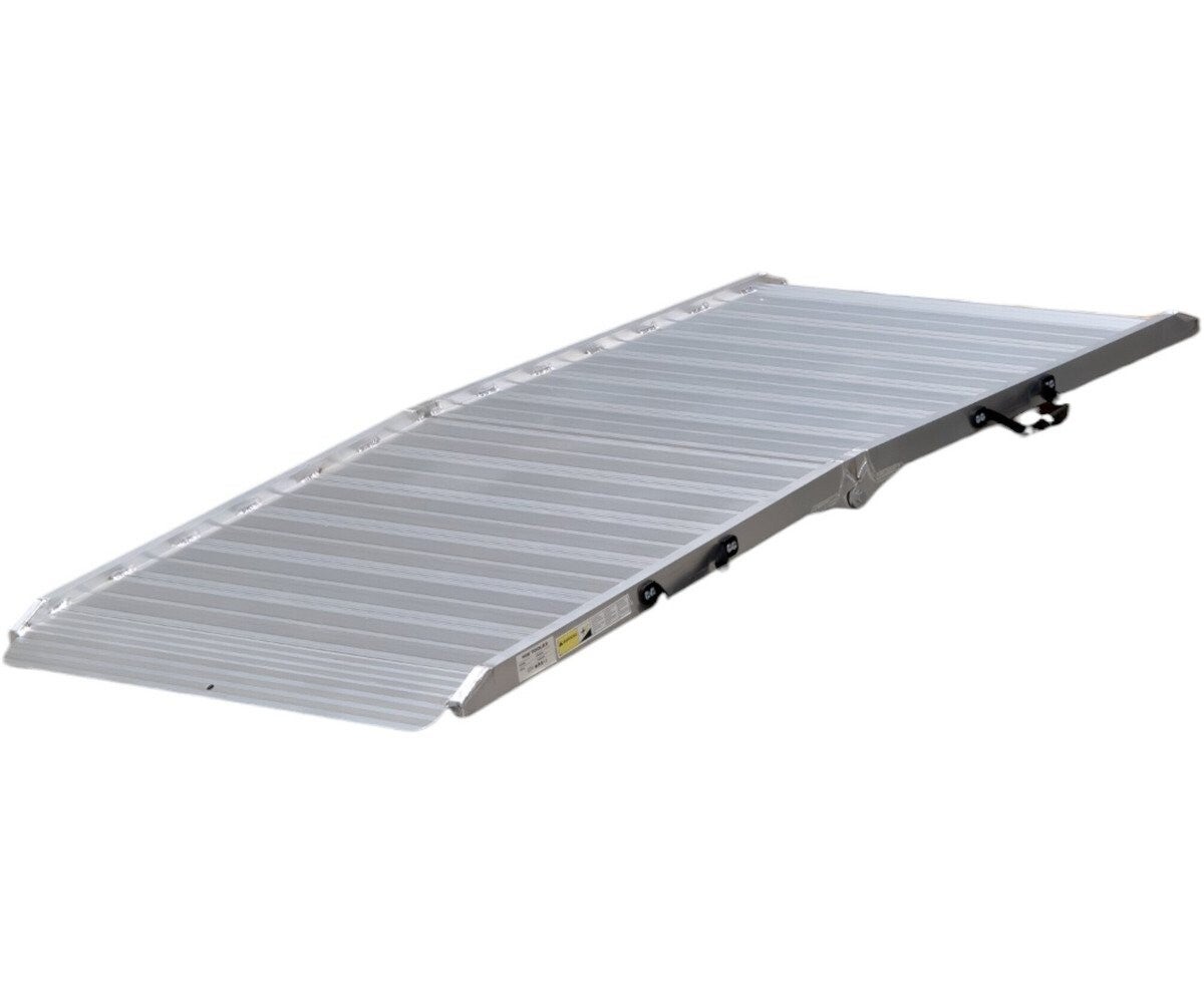 Oprijplaat aluminium 400kg 2130 x 1100mm inklapbaar bruikbare breedte 1050mm MW Tools