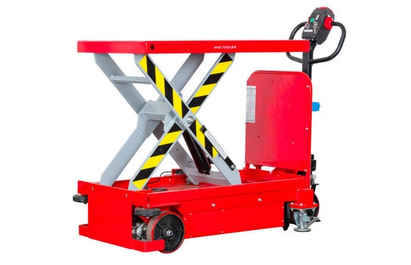 Zelfrijdende elektrische heftafel 500 kg H 1000 mm 1020 x 610 mm MW Tools