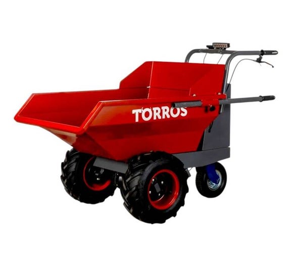 Elektrische dumper 220 liter 400kg 3 wielen batterij 48V 12Ah Torros