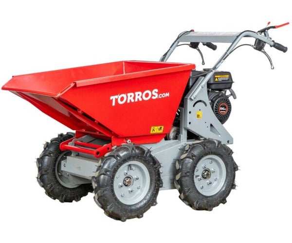 Dumper op wielen manuele kip 500kg 115 liter 6,5pk 196 cc 3+1R snelheden Torros