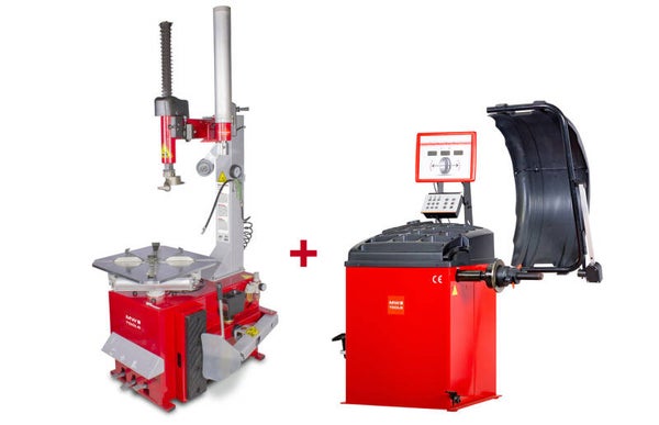 Set bandenwisselaar BT200 3x400V en balanceermachine BB350 230V MW Tools