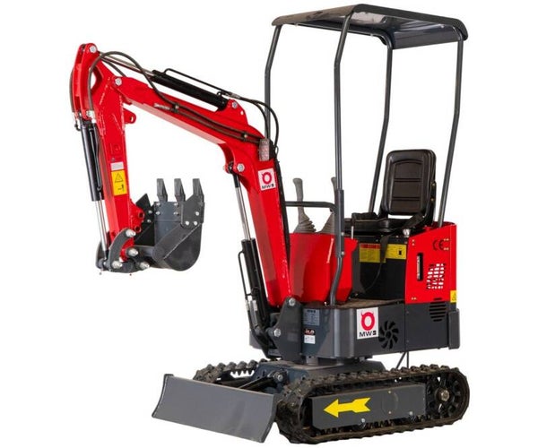 Minigraafmachine 1.0 ton 7 kW 1-cilinder Koop motor MW Tools