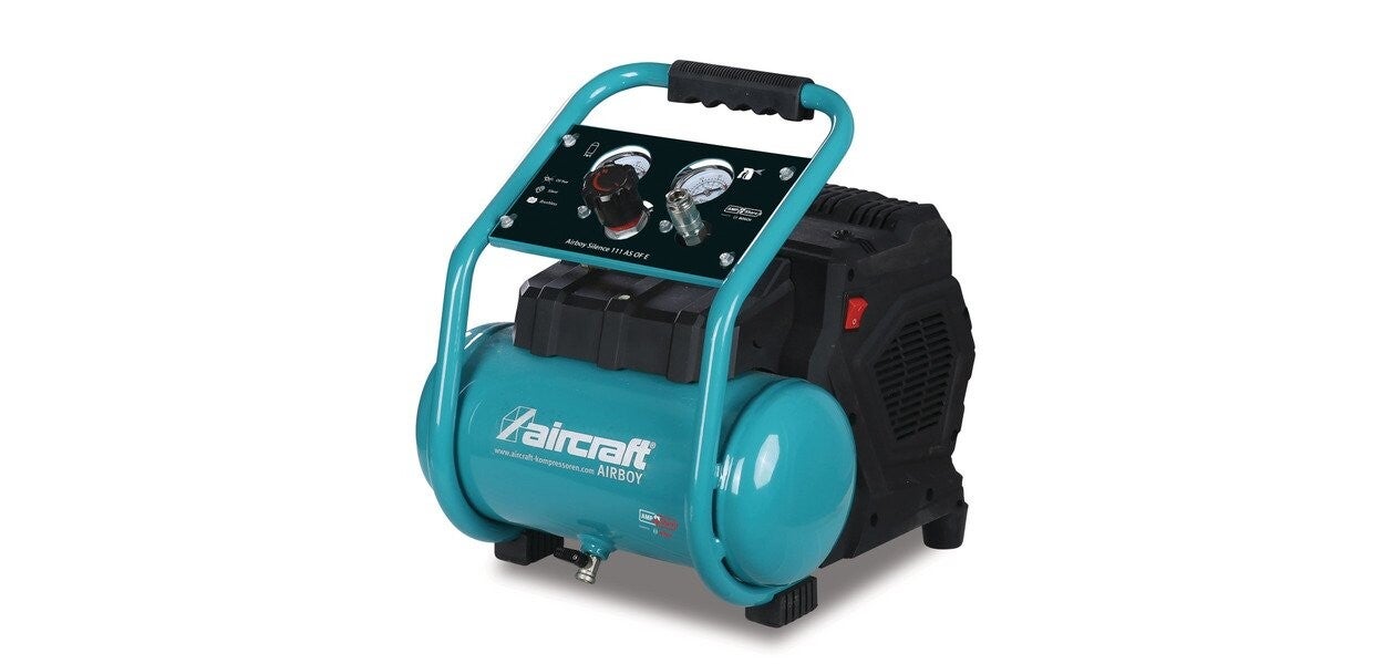 Accu compressor geluidsarm olievrij ketel 6 L 120 L/min 8 bar 18 V Aircraft