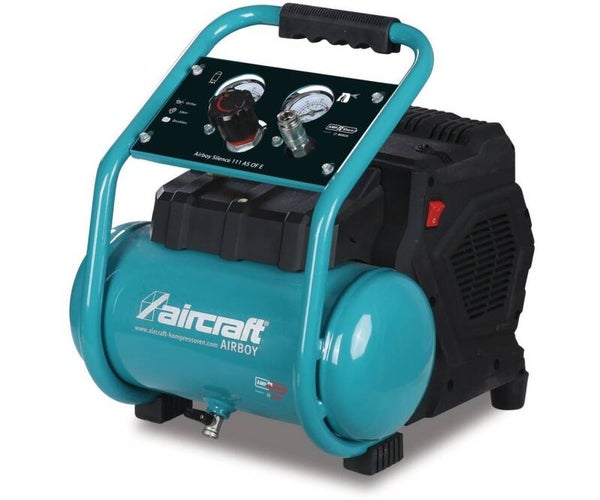 Accu compressor geluidsarm olievrij ketel 6 L 120 L/min 8 bar 18 V Aircraft