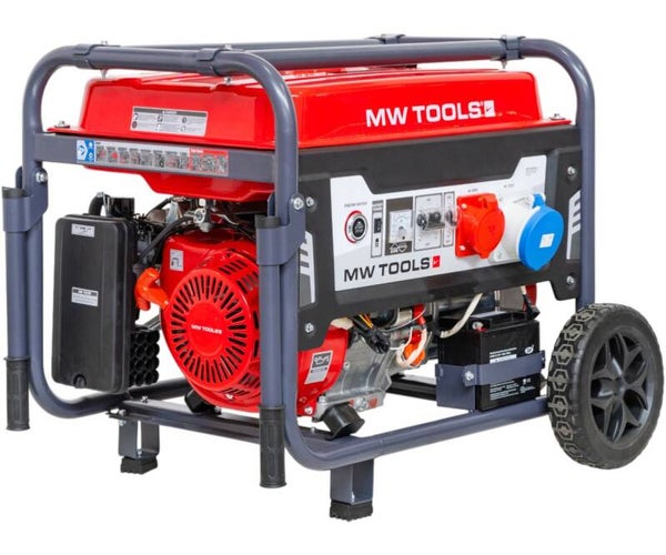 Benzine generator 11,0 kW 3x400 V – 230 V elektrische start 40 liter tank MW Tools