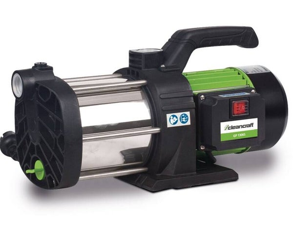 Tuinpomp met roestvrij stalen behuizing voor schoonwater - capaciteit 5496 l/u - 1,3 kW 230 V Cleancraft