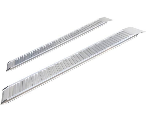 Set vaste oprijplaten aluminium 2000 kg 2000 x 320 mm bruikbare breedte 260 mm MW Tools