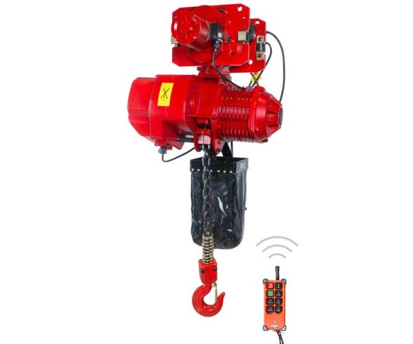 Industriële elektrische kettingtakel 3 ton 6 meter met trolley draadloos MW Tools