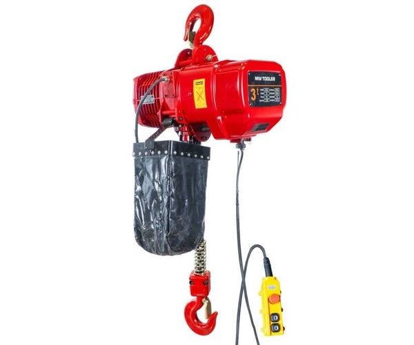 Industriële elektrische kettingtakel 3T 6M met haak MW Tools