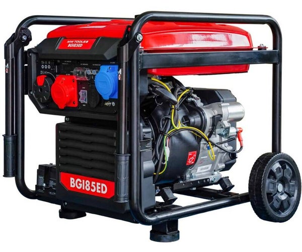 Benzine inverter generator 8,5 kW 3x400 + 230 V stekker elektrische start MW Tools