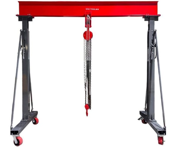 Portaalkraan 3T + kettingtakel en balkenklem MW Tools