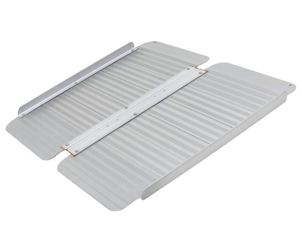 Oprijplaat aluminium 300 kg lengte 610 mm x breedte 720 mm inklapbaar MW Tools