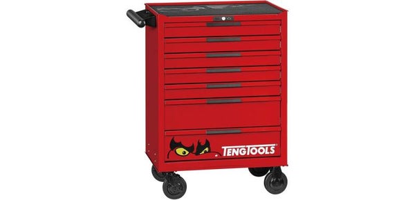 Gereedschapswagen rood mini master set 7 laden 516 delig Teng Tools