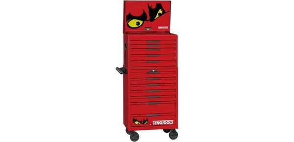 Gereedschapswagen rood mega master FOAM set 528-delig Teng Tools