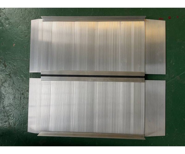 Oprijplaat aluminium 400 kg lengte 1200 mm x breedte 760 mm inklapbaar MW Tools