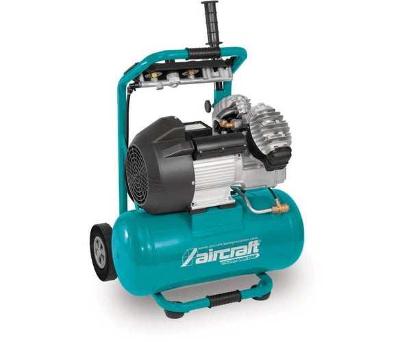 Werfcompressor mobiel ketel 24 L 2,2 kW / 3 Pk 310 L/min 10 bar 230 V - Made in Europe Aircraft