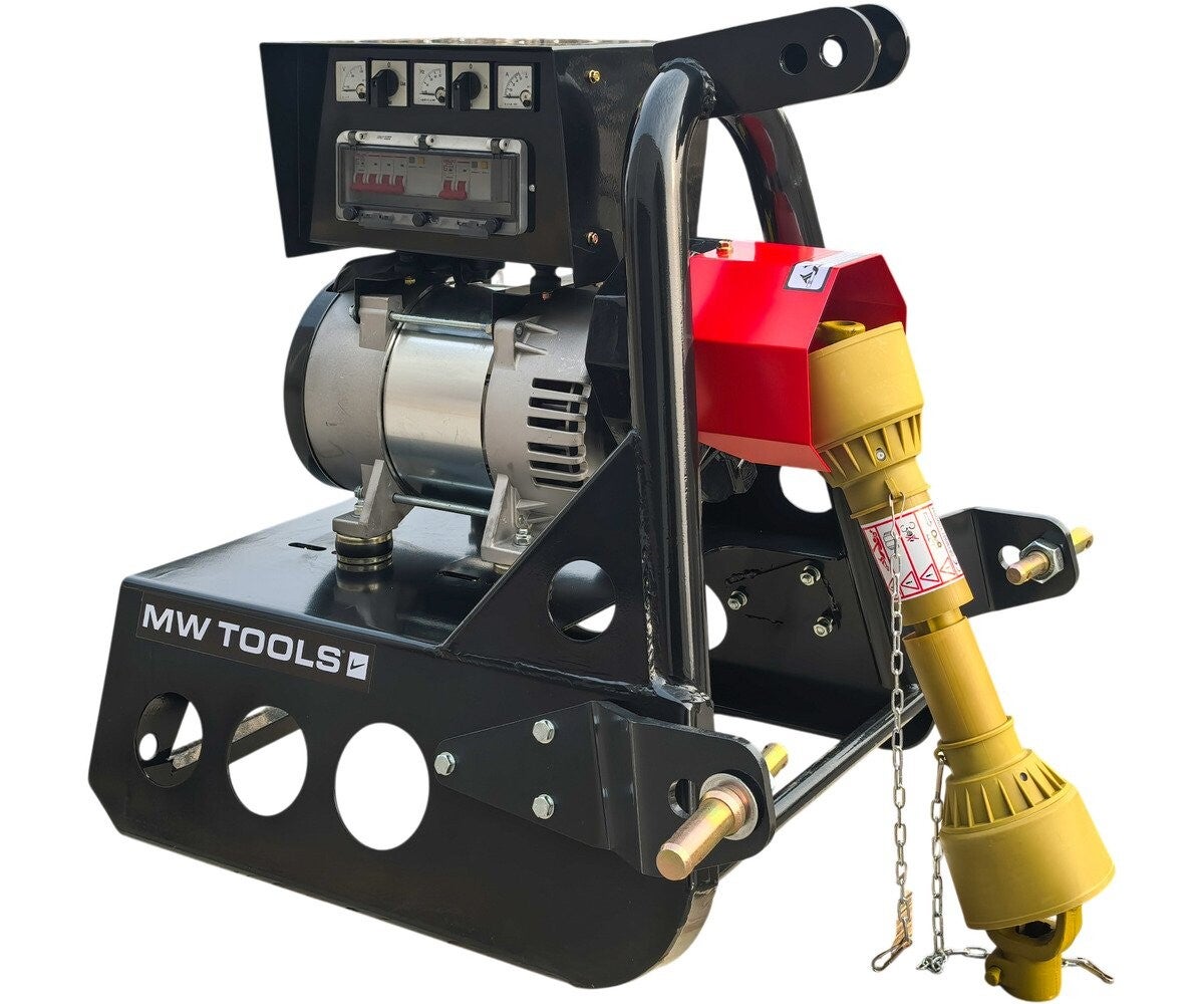 PTO Generator 12 kW / 15 kVA op 3x400V tractor 30 pk MW Tools