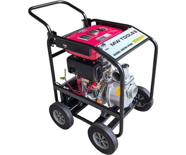 Waterpomp 3" - 50.000 L/U – 6 PK diesel - elektrische start MW Tools