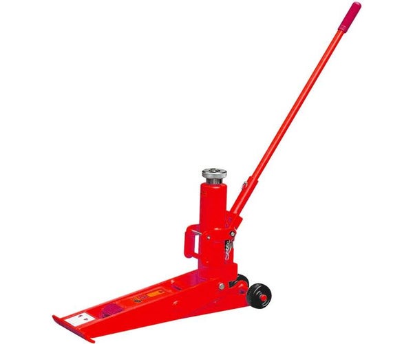 Hydraulische heftruckkrik 4 ton - Extra lage opnamehoogte 65 mm - Dubbele snelheidspomp - Voor intensief professioneel gebruik MW Tools