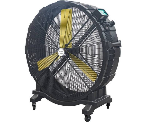 Geluidsarme mobiele kunststof ventilator ø 1500 mm, variabel toerental MW Tools