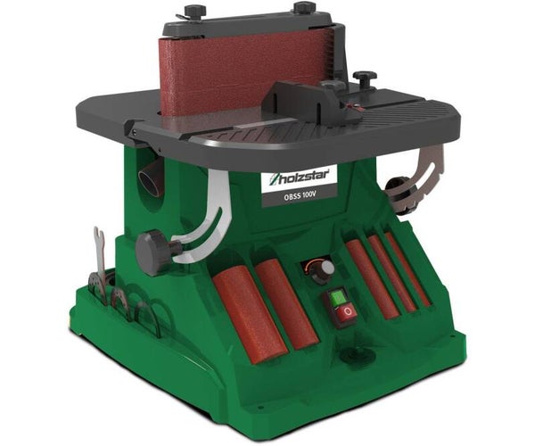 Oscillerende spindel- en bandschuurmachine max. schuurhoogte 90 mm 0,3 kW 230 V - variabele snelheid - inclusief tal van accessoires Holzstar