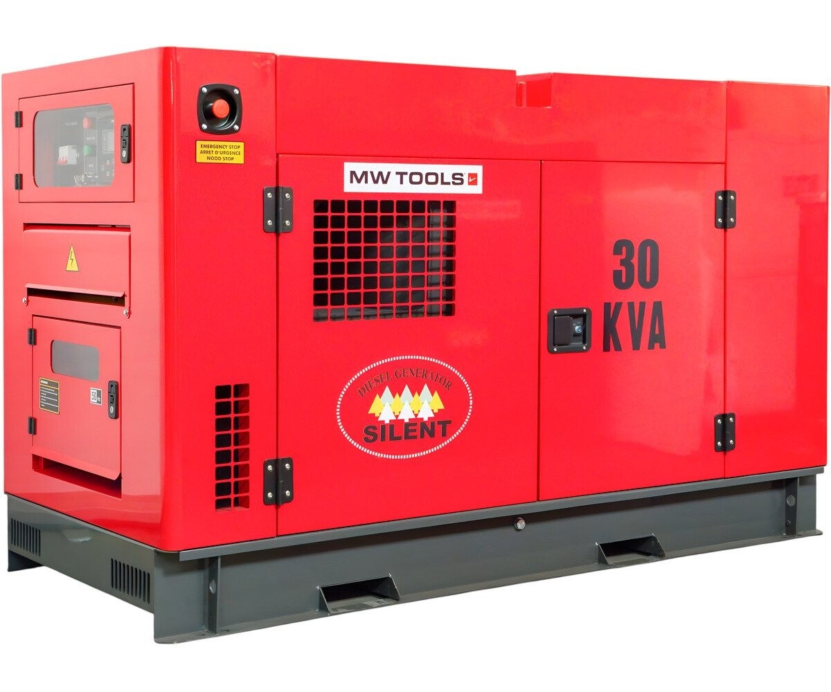 Diesel generator 33 kVA 3x400V - 1x230V watergekoeld MW Tools