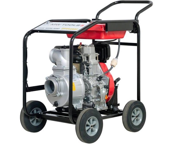 Waterpomp 4" - 96.000 L/U – 10 PK diesel - elektrische start MW Tools