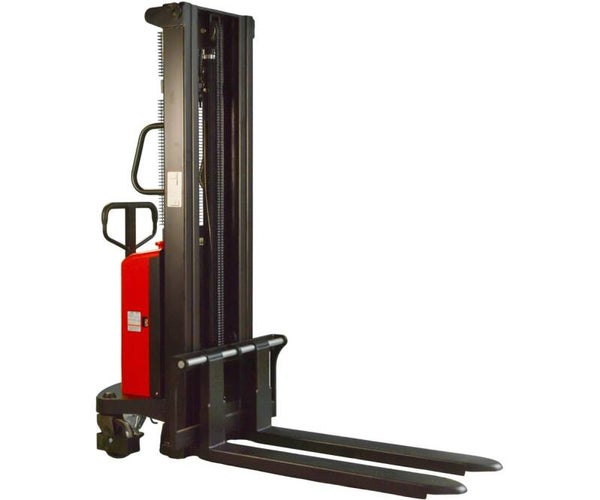 Semi-elektrische stapelaar 1000 kg - Hefhoogte 3000 mm - Duplex mast - AGM accu 120 Ah MW Tools