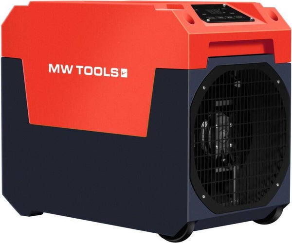 Industriële bouwdroger 60 L/dag - Afvoerpomp tot 5 m - Slagvaste PE-behuizing MW Tools