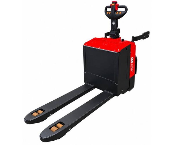 Elektrische palletwagen 2000 kg met opklapbaar rijplatform - 24V 210Ah accu - AC-aandrijving - Hefhoogte 195 mm MW Tools