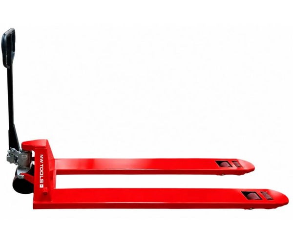 Lange professionele palletwagen 2500 kg - Lange vorken 1800 mm - Breedte 550 mm MW Tools