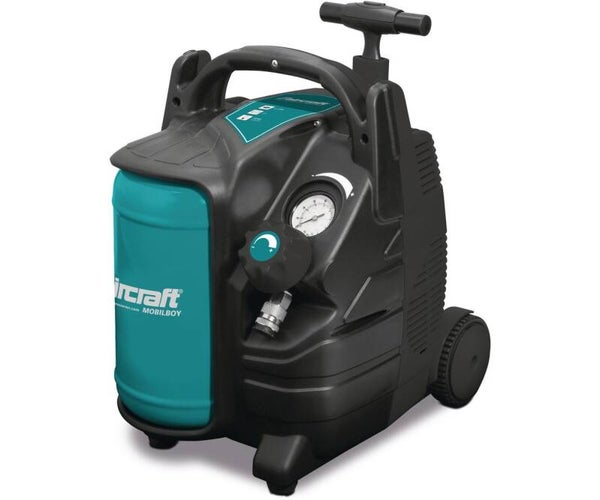 Mobiele compressor olievrij ketel 5 L 1,1 kW / 1,5 Pk 180 L/min 10 Bar 230V Aircraft