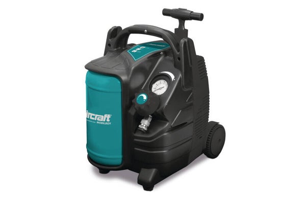 Mobiele compressor olievrij ketel 5 L 1,1 kW / 1,5 Pk 180 L/min 10 Bar 230V Aircraft