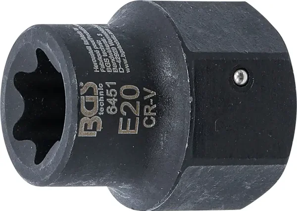Remklauwsleuteldop | E-type (voor Torx) | voor MAN, TGL | 30 mm aandrijving | E20