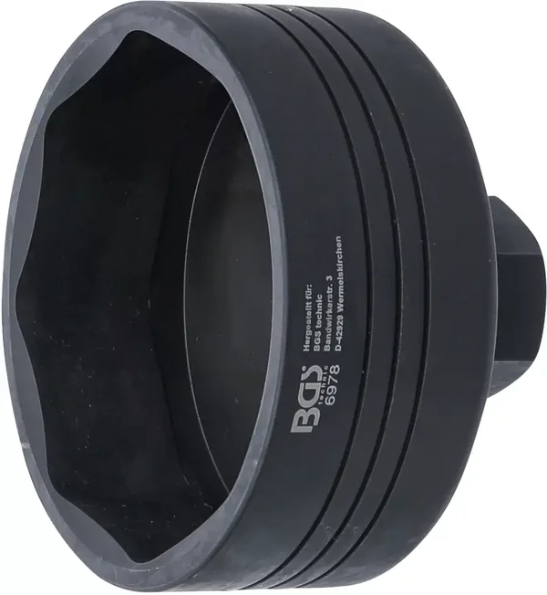 Asmoersleutel | 8-kant | voor BPW 12 t-assen | 109 mm