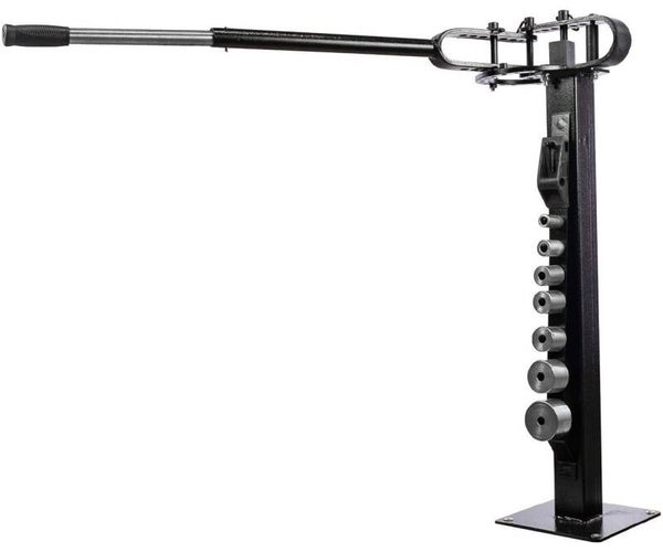 Buigtoestel voor plat en rond tot 180° inclusief 8 plooirollen en onderstel MW Tools