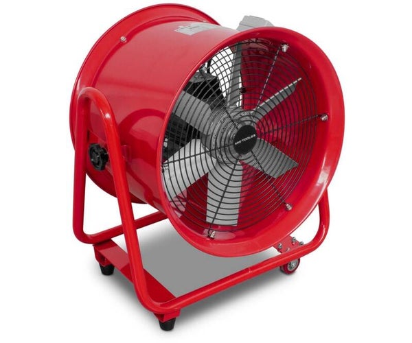 Mobiele ventilator op wielen 550W 3x400V MW Tools