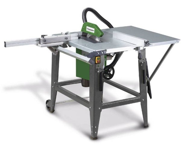 Budgetvriendelijke mobiele zaagtafel voor hout zaaghoogte 83 mm 2,8 kW 400V incl. cirkelzaagblad dia. 315 mm Holzstar
