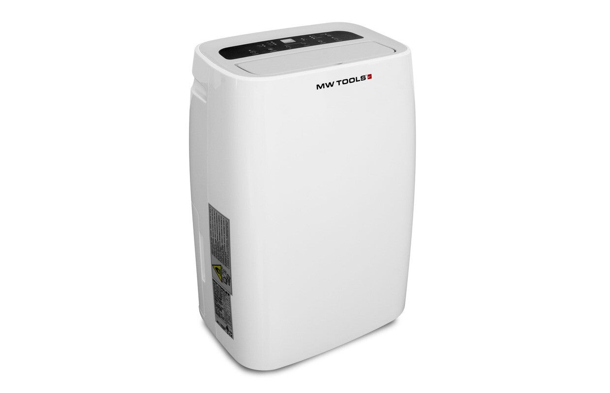 Krachtige luchtontvochtiger 50L/dag – 780W, mobiel, stil, 6L reservoir, ideaal voor ideaal voor kelder, wasruimte of waterschade 80m² MW Tools