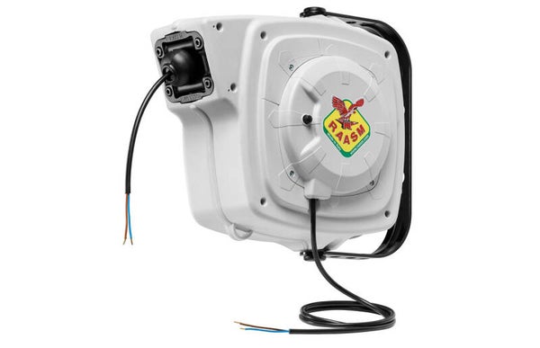 Kabelhaspel 9 m 3G 2,5 mm² 230V Polypropyleen met automatische oprol en zwenkbare muurbeugel Raasm